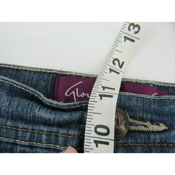 Gloria Vanderbilt Amanda Jeans Womens Size 8 Short Blue straight leg Mid Rise - Picture 9 of 10